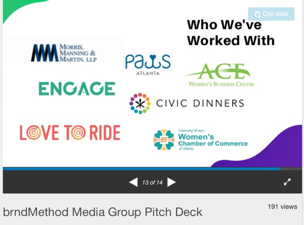 social proof for a pitch deck