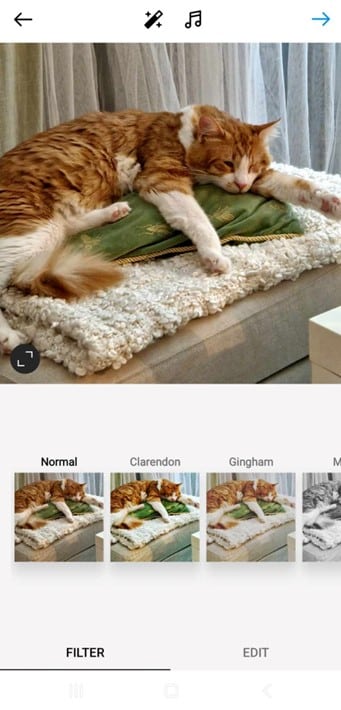 Instagram post example